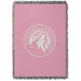 Chad & Jake - Minnesota Timberwolves Woven Blanket - Pink