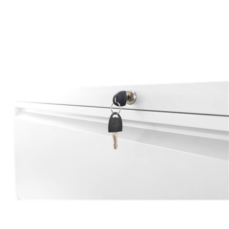 Alt View 5. HTUTWOO - Metal Lateral File Cabinet with Lock - 5 Drawer Lockable File Cabinet for Home Office, Legal/Letter/A4/F4 Size - White.