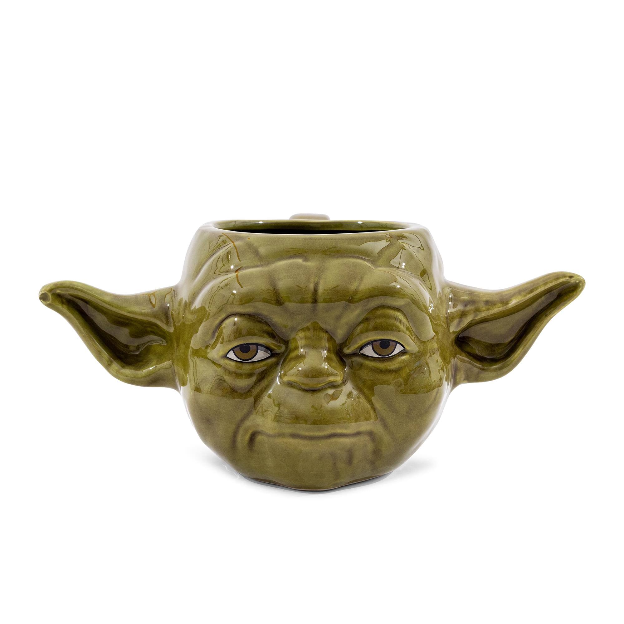 Alt View 1. Silver Buffalo - Star Wars Yoda Sculpted Ceramic Mug | Holds 24 Ounces - Green.