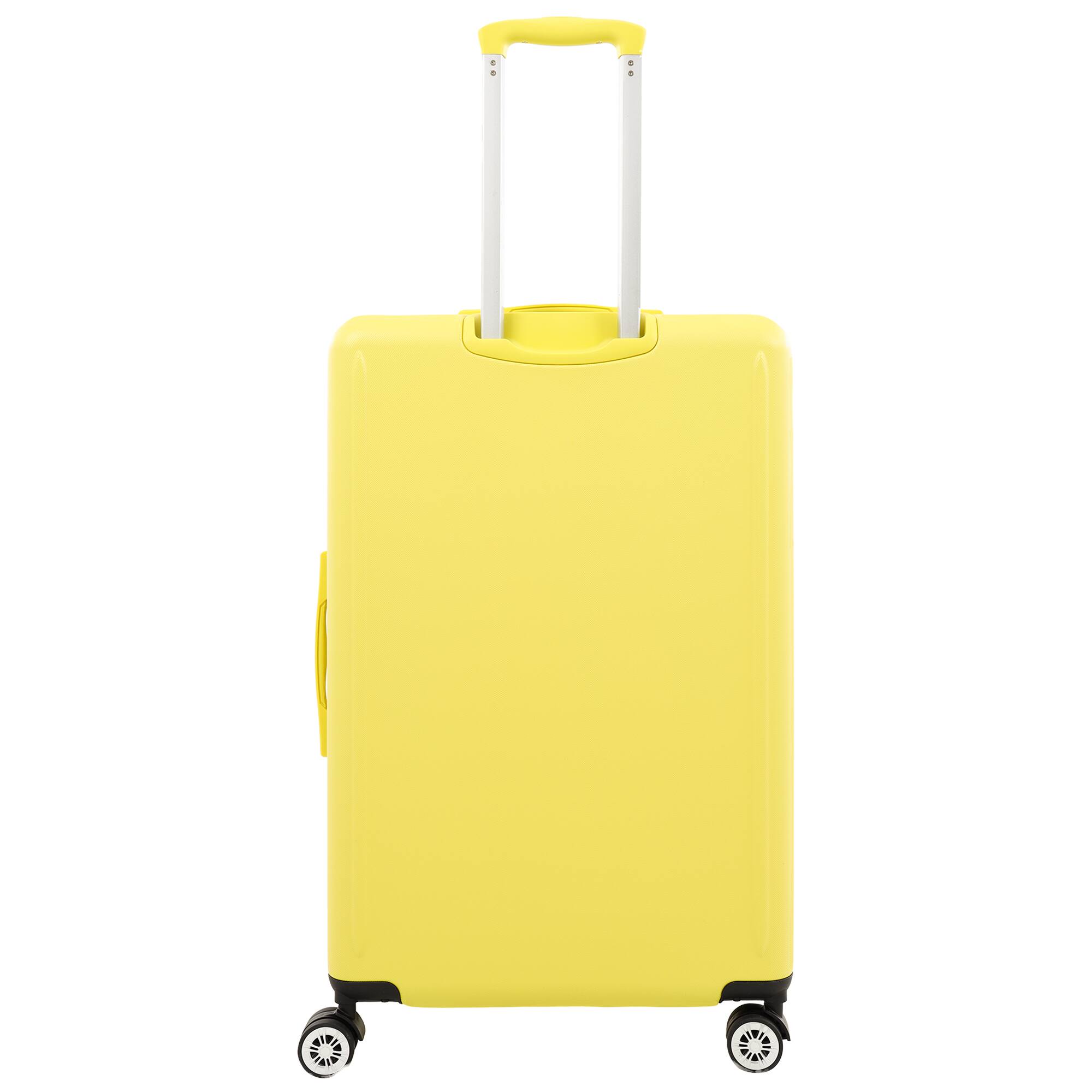 Back. Tommy Bahama - 30" Hardside Spinner Luggage with 3D Pineapple - Yellow.