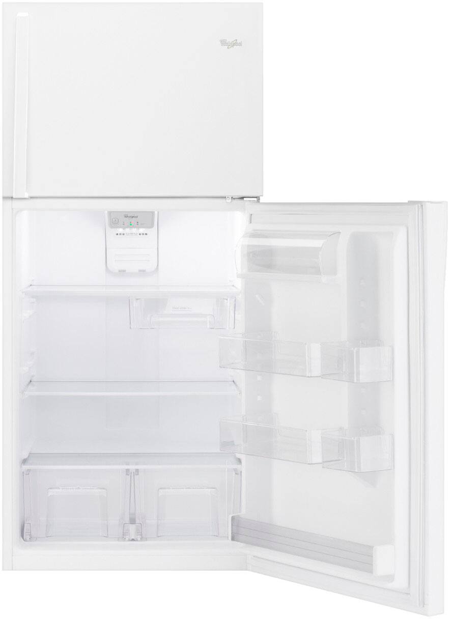 Alt View 2. Whirlpool - 19.2 Cu. Ft. Top-Freezer Refrigerator - White.