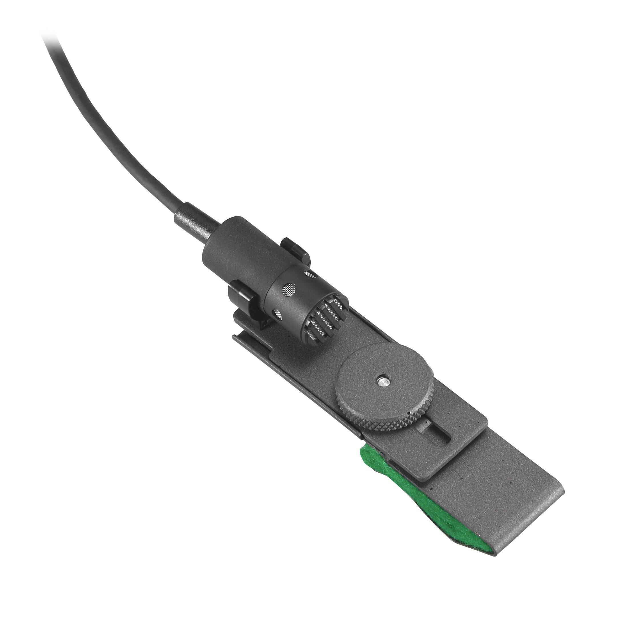 Alt View 2. Audio-Technica - Audio-Technica PRO 70 Cardioid Condenser Lavalier/Instrument Microphone - Black.
