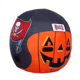Sporticulture - Tampa Bay Buccaneers 4' Inflatable Jack-O'-Helmet - Multicolor