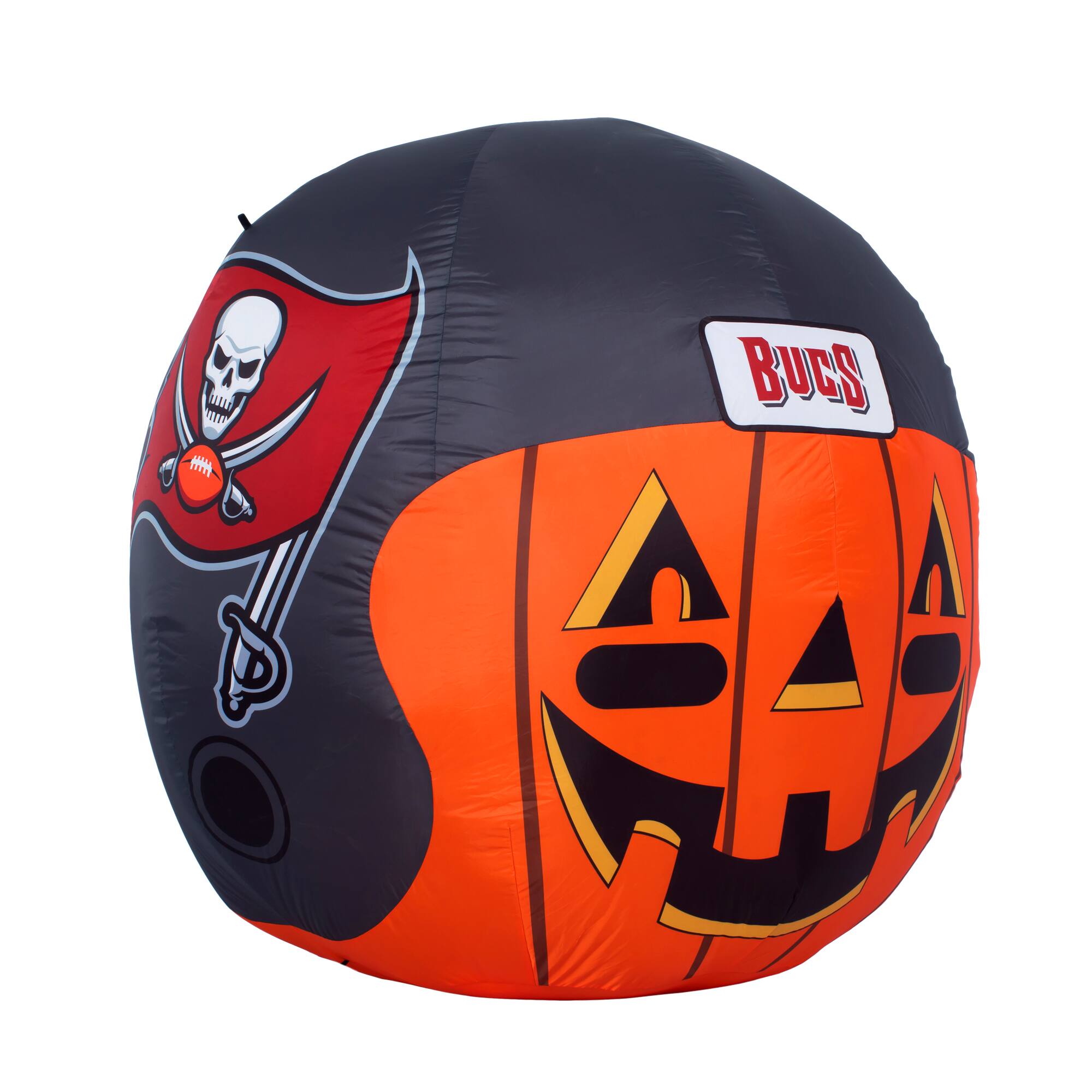 Front. Sporticulture - Tampa Bay Buccaneers 4' Inflatable Jack-O'-Helmet - Multicolor.