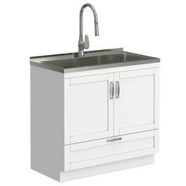 Reed All-In-One 36-inch Laundry Utility Sink and Cabinet