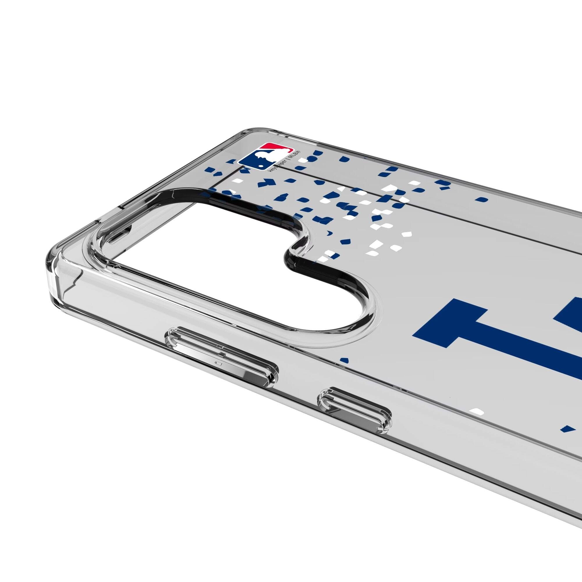 Alt View 2. Keyscaper - Los Angeles Dodgers Galaxy S8 Confetti Design Clear Case - S22 - Multicolor.