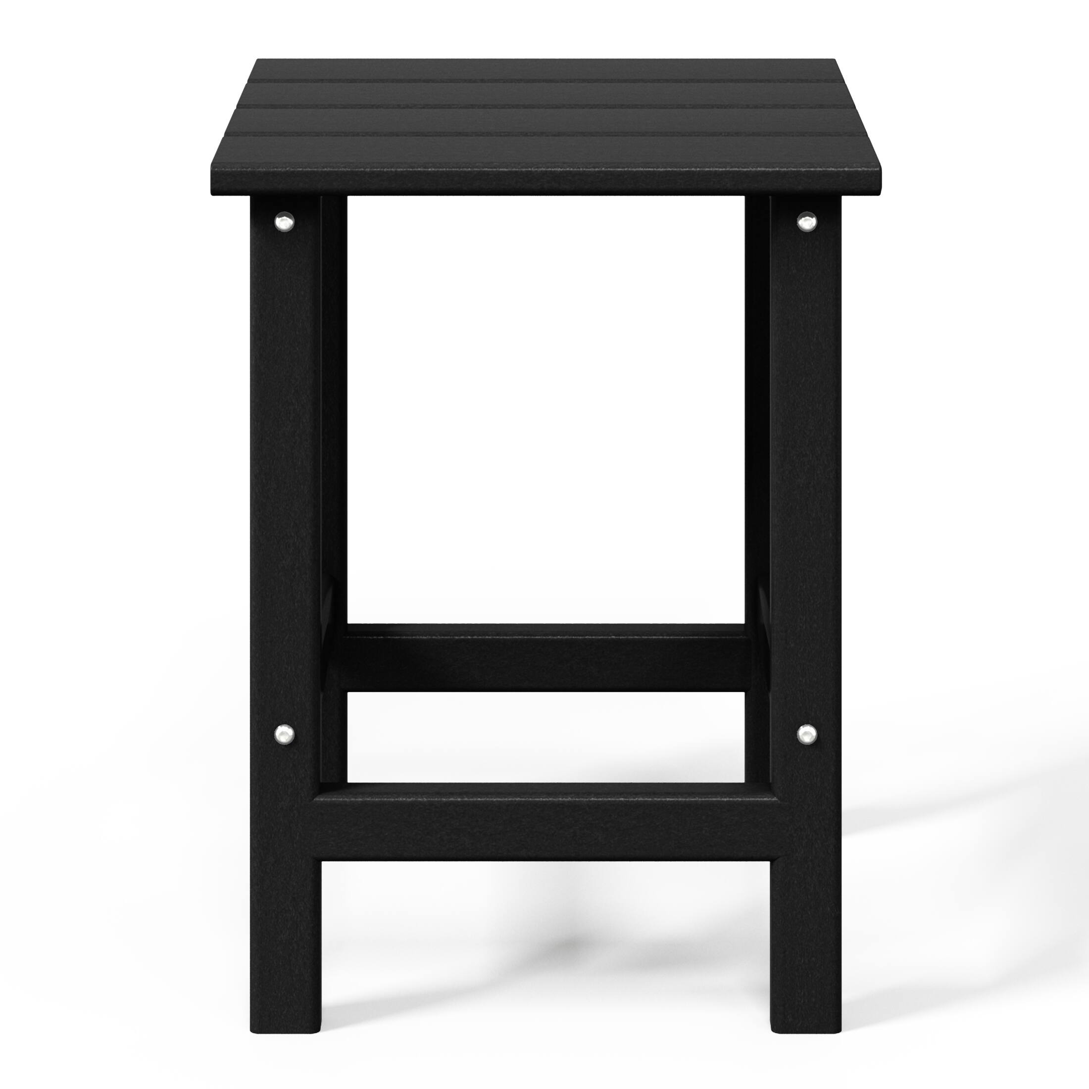 Back. WestinTrends - WestinTrends Malibu 14" square outdoor Side table for Adirondack chair - Black.