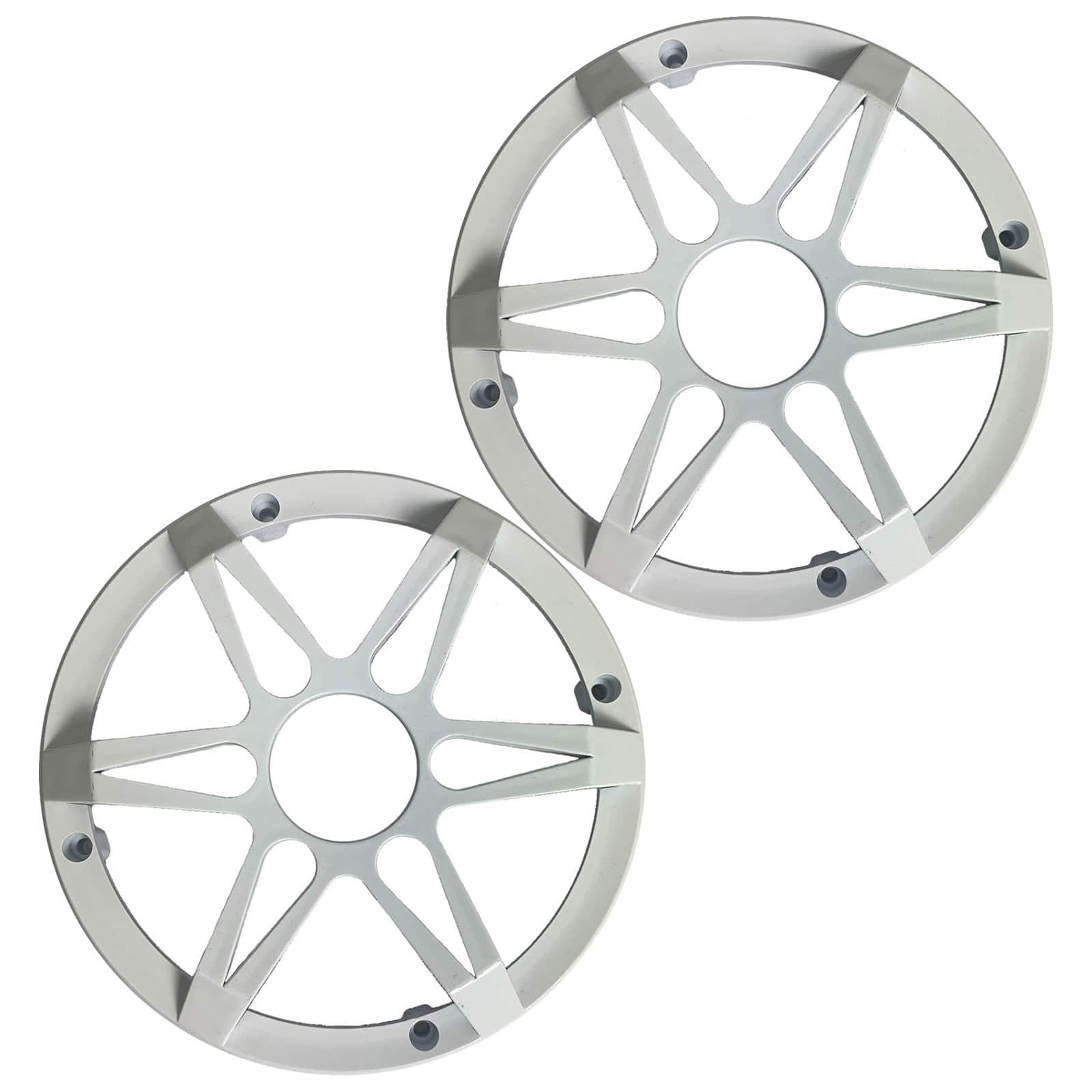 Enrock Marine - Enrock 6.5" Grilles for EM265RGB Marine Speaker (White, Pair)