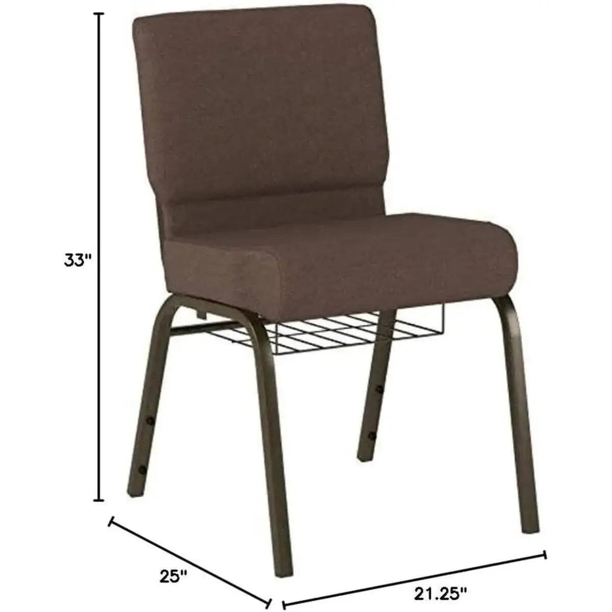 Flash Furniture HERCULES Series Church Chair with Cup Book Rack Royal ...