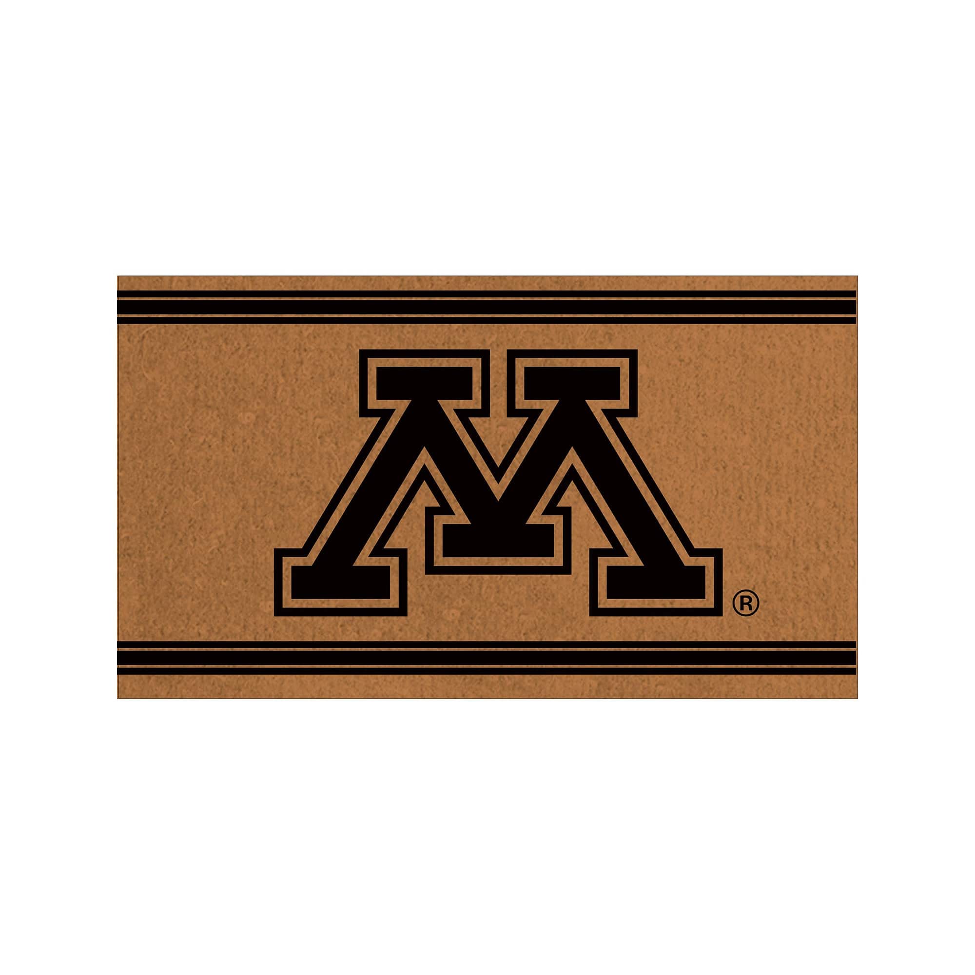 Evergreen Enterprises - Minnesota Golden Gophers 28" x 16" Primary Logo Outdoor Coir Entryway Mat - Multicolor