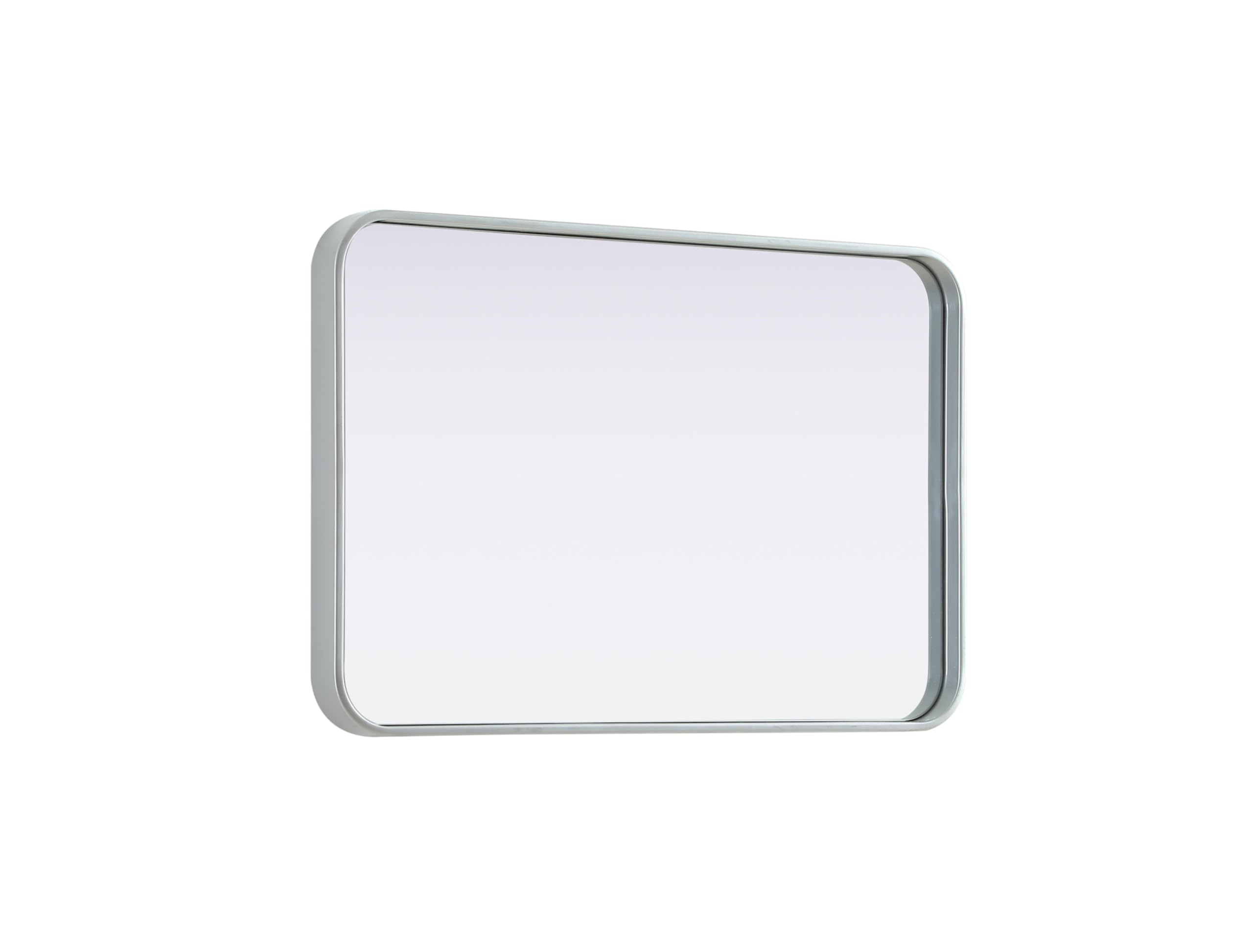 Alt View 1. Elegant Decor - Contour Metal Rectangle Mirror 20x30 in Brass - Brass.