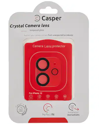 Casper Crystal Camera lens tempered glass
Protect your camera lenses from unexpected accidents!
Camera Lens protector
For iPhone 12
Casper Technology
Perfect fit
Installation instructions