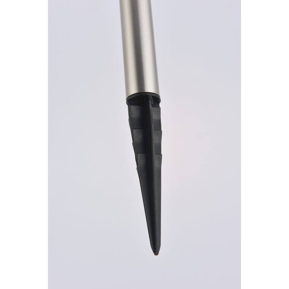 Left. Living District - Outdoor LED 3000K Pathway Light, Pack of 6 - Silver.