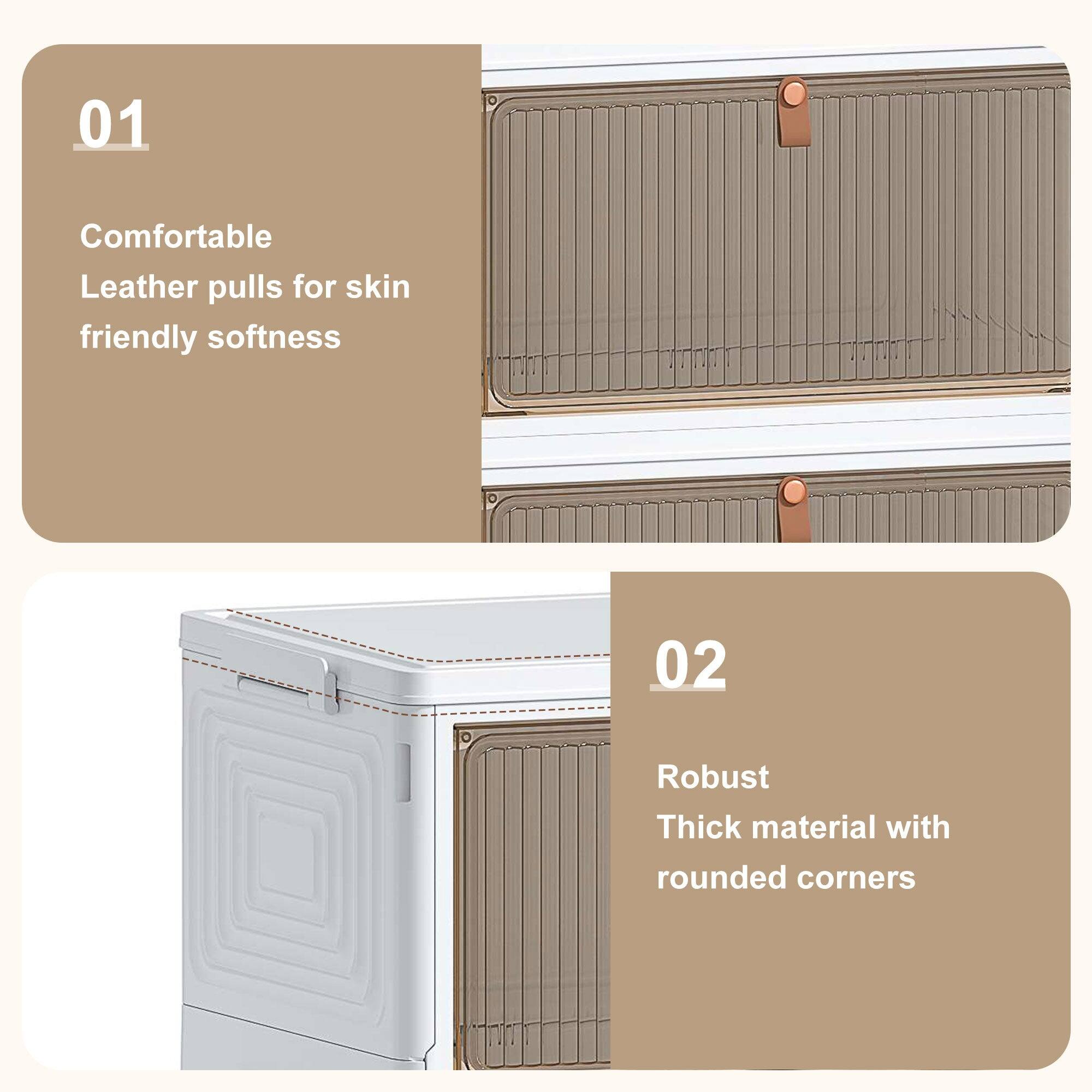 01 Comfortable Leather pulls for skin friendly softness

02 Robust Thick material with rounded corners