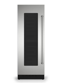 30"W. Integrated Wine Cooler Door Panel for Viking Model FDWCIC7300L - Left Hinge - Stainless Steel