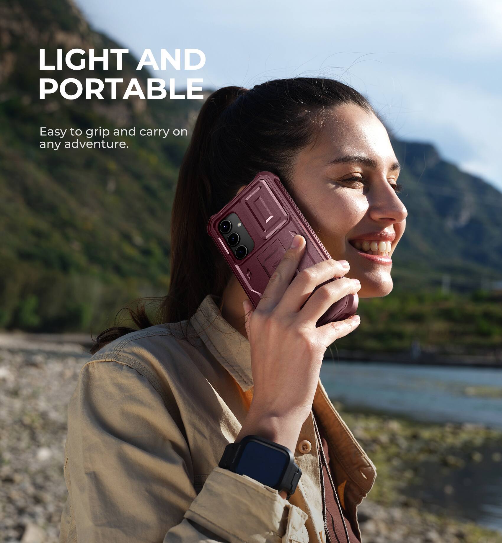 LIGHT AND PORTABLE
Easy to grip and carry on any adventure.