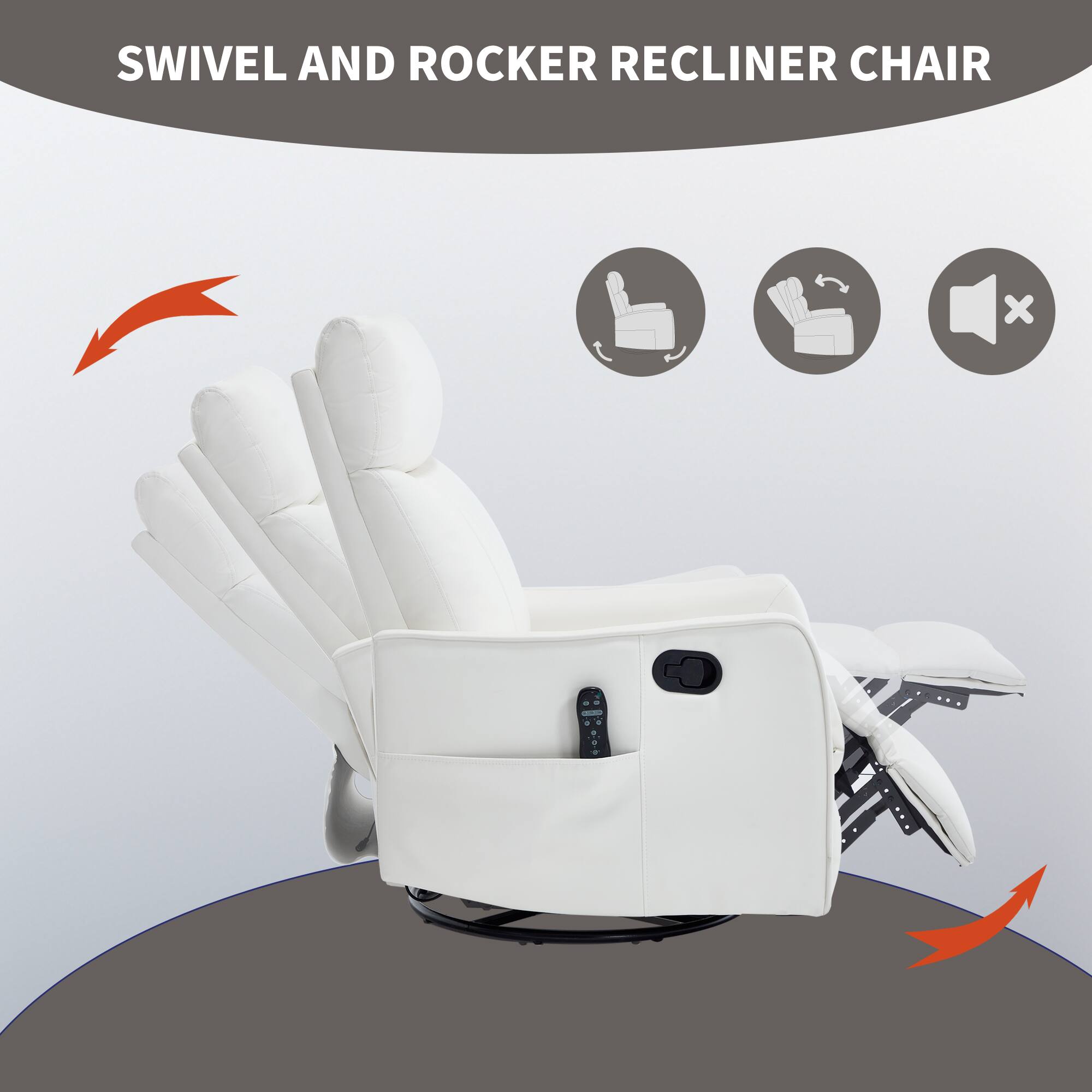 SWIVEL AND ROCKING RECLINER CHAIR