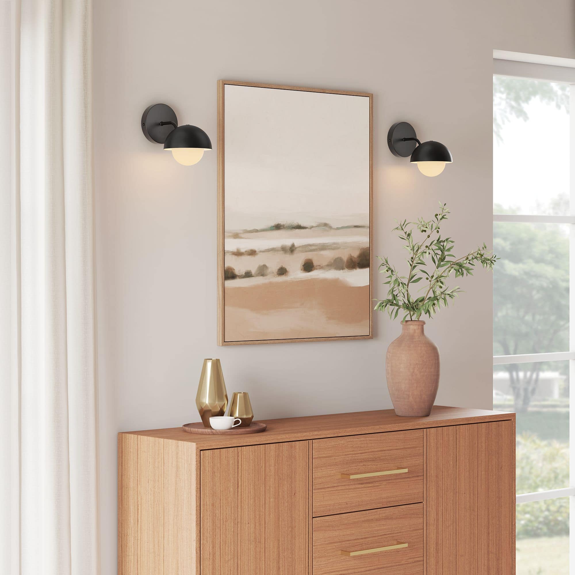 Eclipse Globe Wall Sconce by Modway - Black