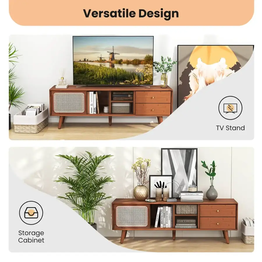 Versatile Design TV Stand and Storage Cabinet.
