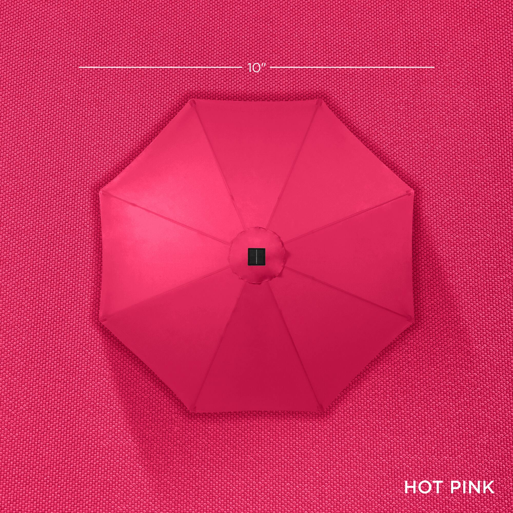 The text on the image is "10° HOT PINK."