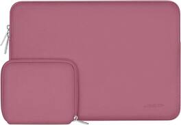 mosiso - 13 inch Laptop Sleeve for MacBook Air Pro 13 M5 M4 M3 M2 M1 2026-2018 /Neo 13, Neoprene Computer Sleeve with Small Case - Dusty Rose