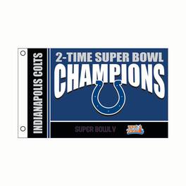 Evergreen Enterprises - Indianapolis Colts 3' x 5' Super Bowl Champions Single-Sided Flag - Blue