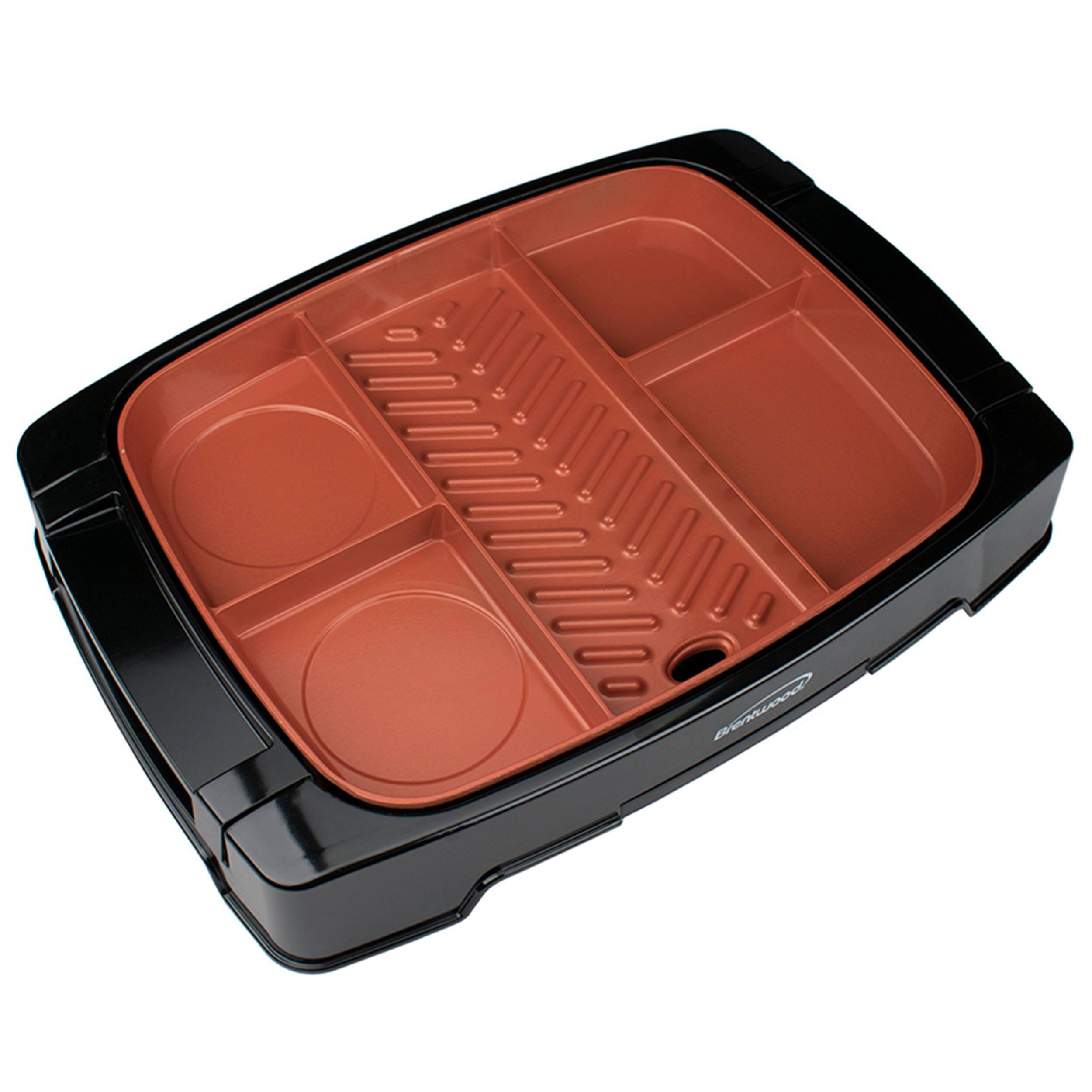 Alt View 1. Brentwood - Brentwood Multi-Portion Electric Indoor Grill with Non-Stick Copper Coating - Copper.