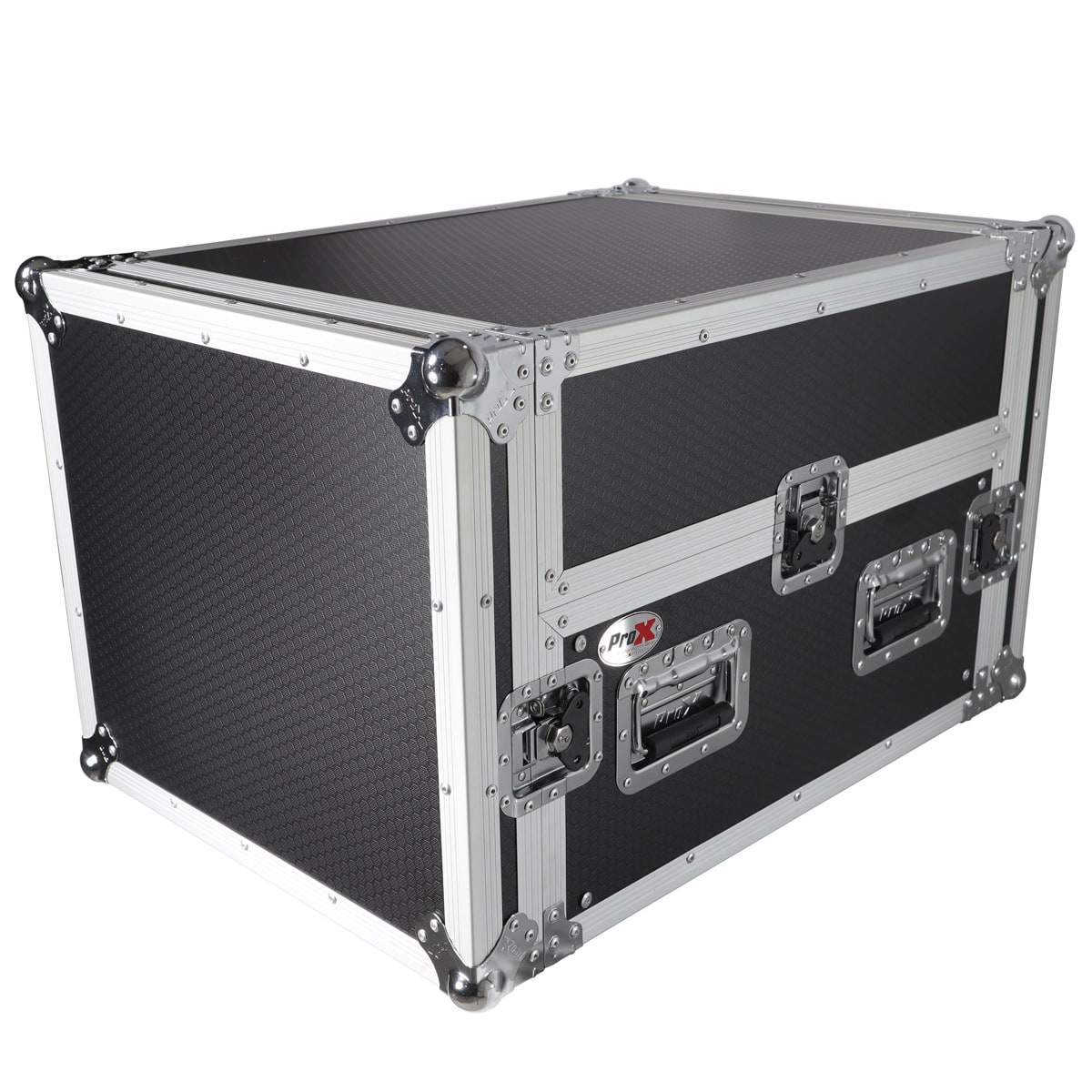 ProX - T-6MRSS13ULT Flight Case with Laptop Shelf for 6U Rack x 13U Top Mixer DJ Combo