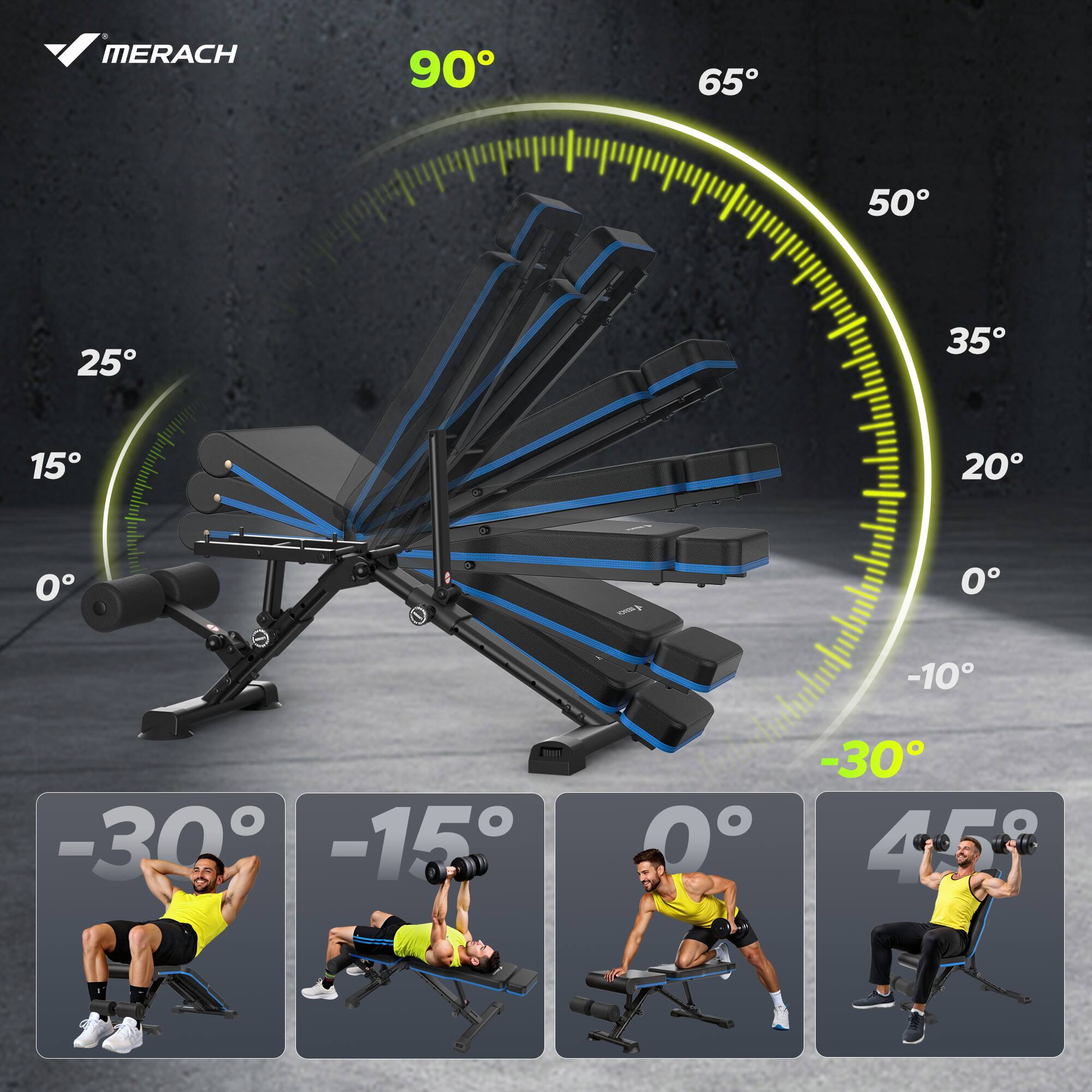 MERACH  
90° 65° 50° 25° 35° 15° 20° 0° -10° -30° -15° 0° -30° 45° 8