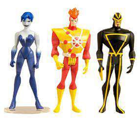 Alt View 1. Mattel - DC Universe Justice League Unlimited Action Figure 3 Pack: Angle Man + Firestorm + Killer Frost - Multi.