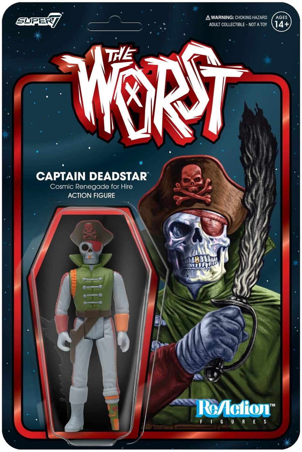 Super7 - The Worst - Reaction Wv4 (Scum Squad) - Captain Deadstar - COLLECTABLES - Multicolor
