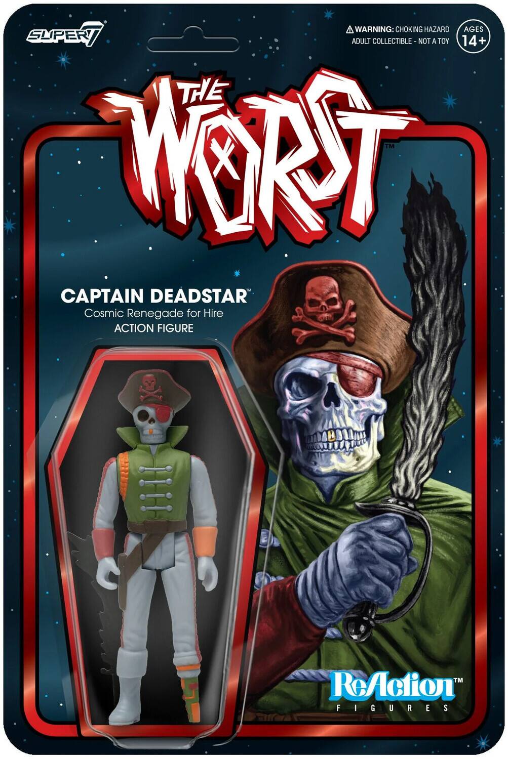 Super7 - The Worst - Reaction Wv4 (Scum Squad) - Captain Deadstar - Collectibles