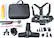 Angle Zoom. Digipower - 15 Piece Action Camera Accessory Kit with carrying case - Black.