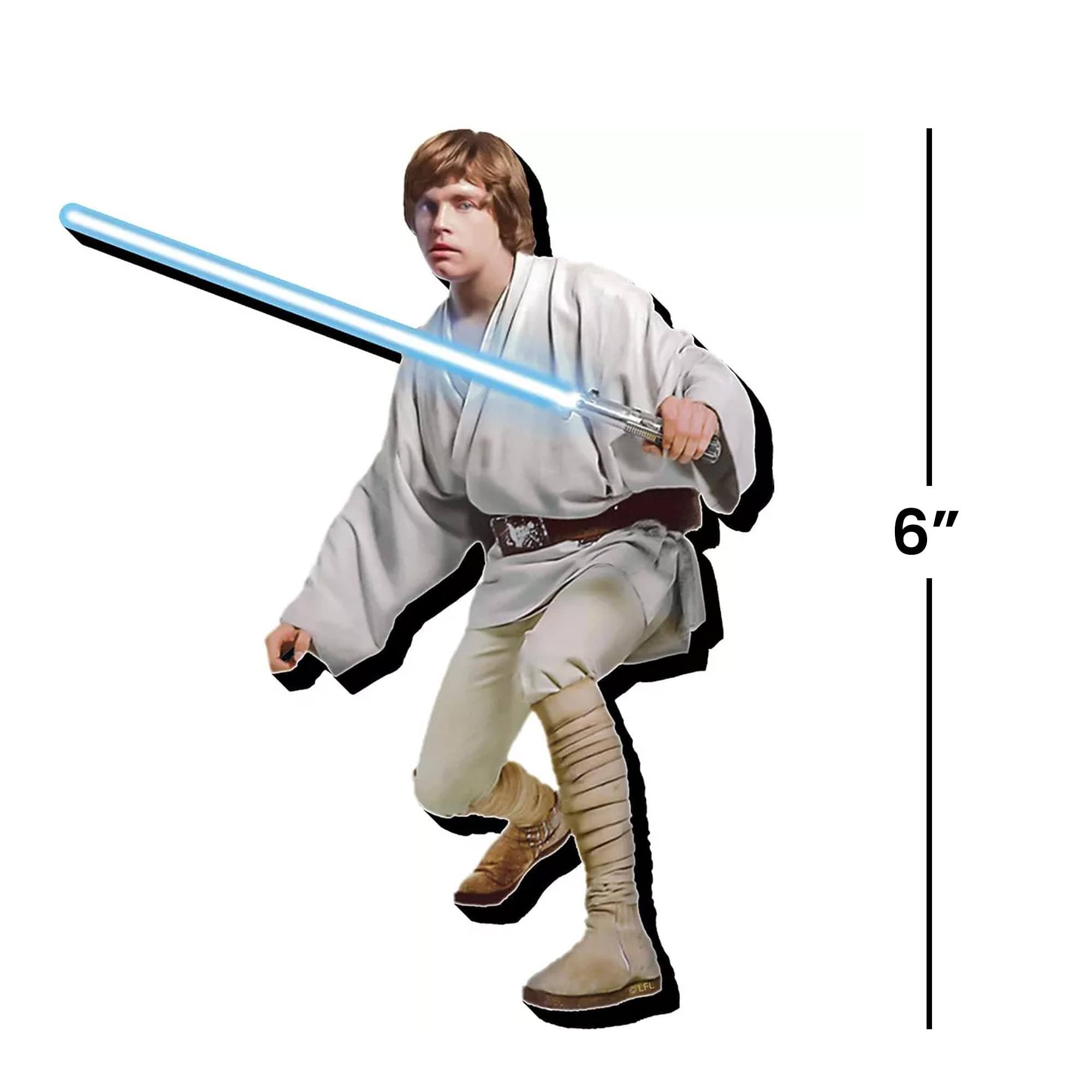 Alt View 1. NMR Distribution - Star Wars Luke Skywalker Large Funky Chunky Magnet - White.