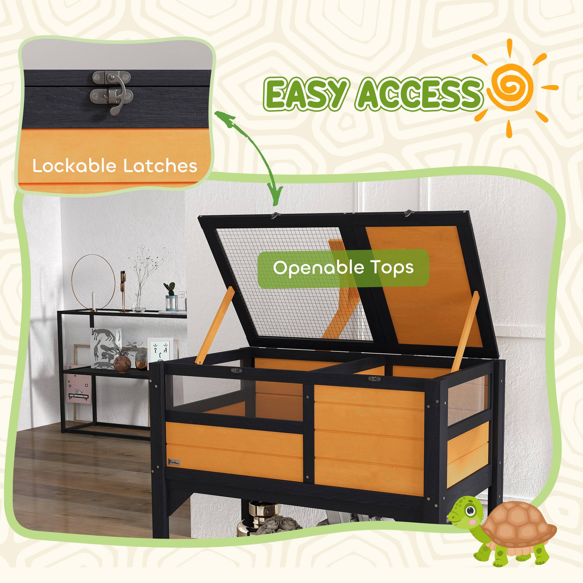 EASY ACCESS

Lockable Latches

Openable Tops