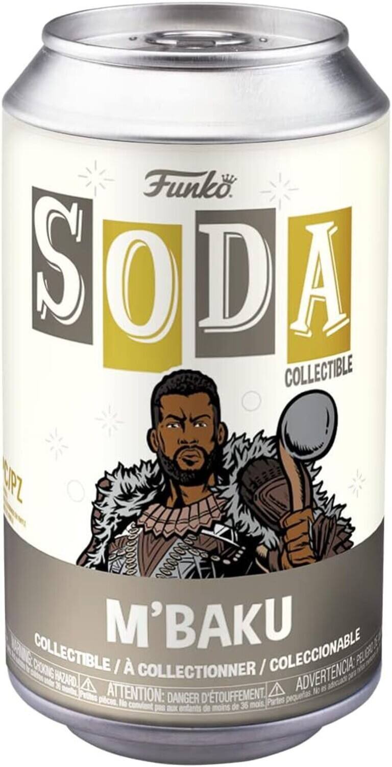 Funko  
SODA  
COLLECTIBLE  

M'BAKU  

COLLECTIBLE / À COLLECTIONNER / COLECCIONABLE  

ADVERTENCIA: PEZ HAZARD.  
ATTENTION: DANGER D'ÉTOUFFEMENT.  
ADVERTENCIA: PEZ HAZARDO.  

Partes pequeñas convienen para niños de menos de 36 meses.