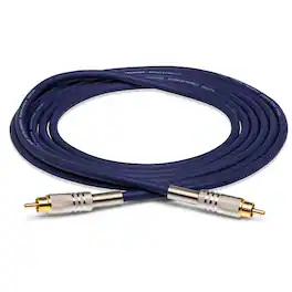 Hosa Technology - 19.8' S/PDIF Spring Strain Relief RCA Male to RCA Male Cable with Gold Plated Connectors, 75 Ohm