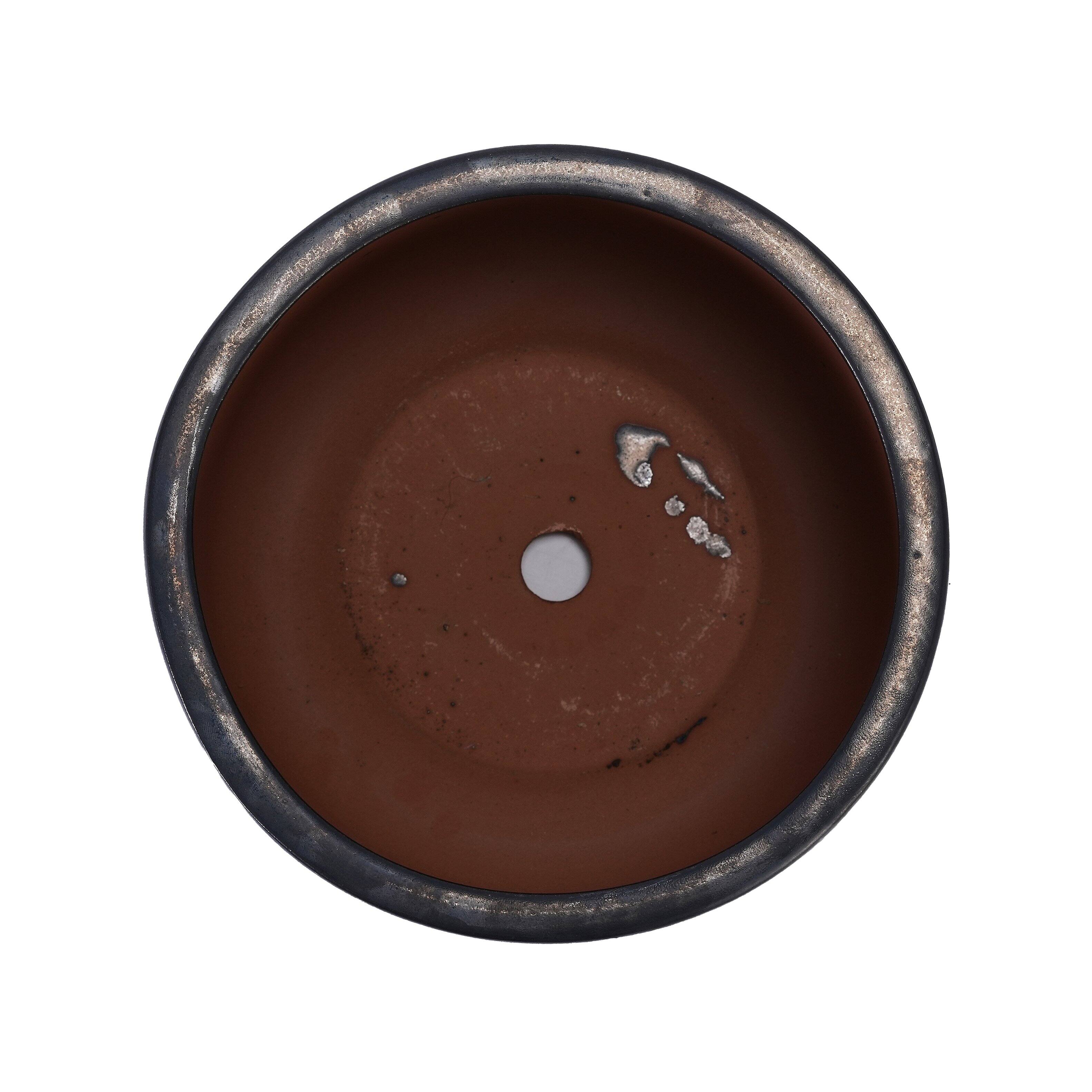 Alt View 8. Loheer - Loheer Ceramic Planter Set, Handmade Black Matte Glazed Planters, Set of 3 Textured Clay Pots for Indoor Outdoor Plants.
