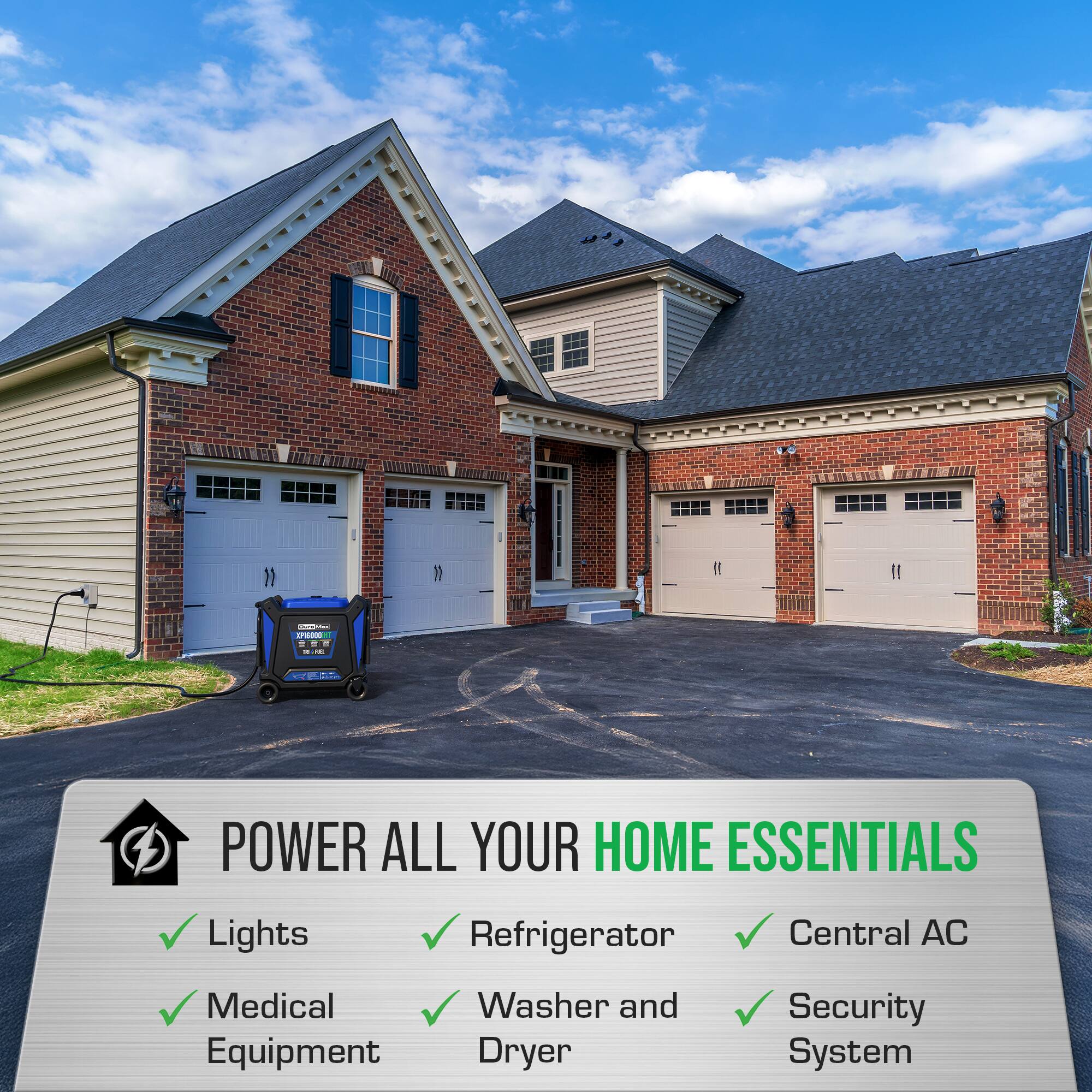 addaaos - APRA - - - POWER ALL YOUR HOME ESSENTIALS Lights Refrigerator Central AC Medical Equipment Washer and Dryer Security System