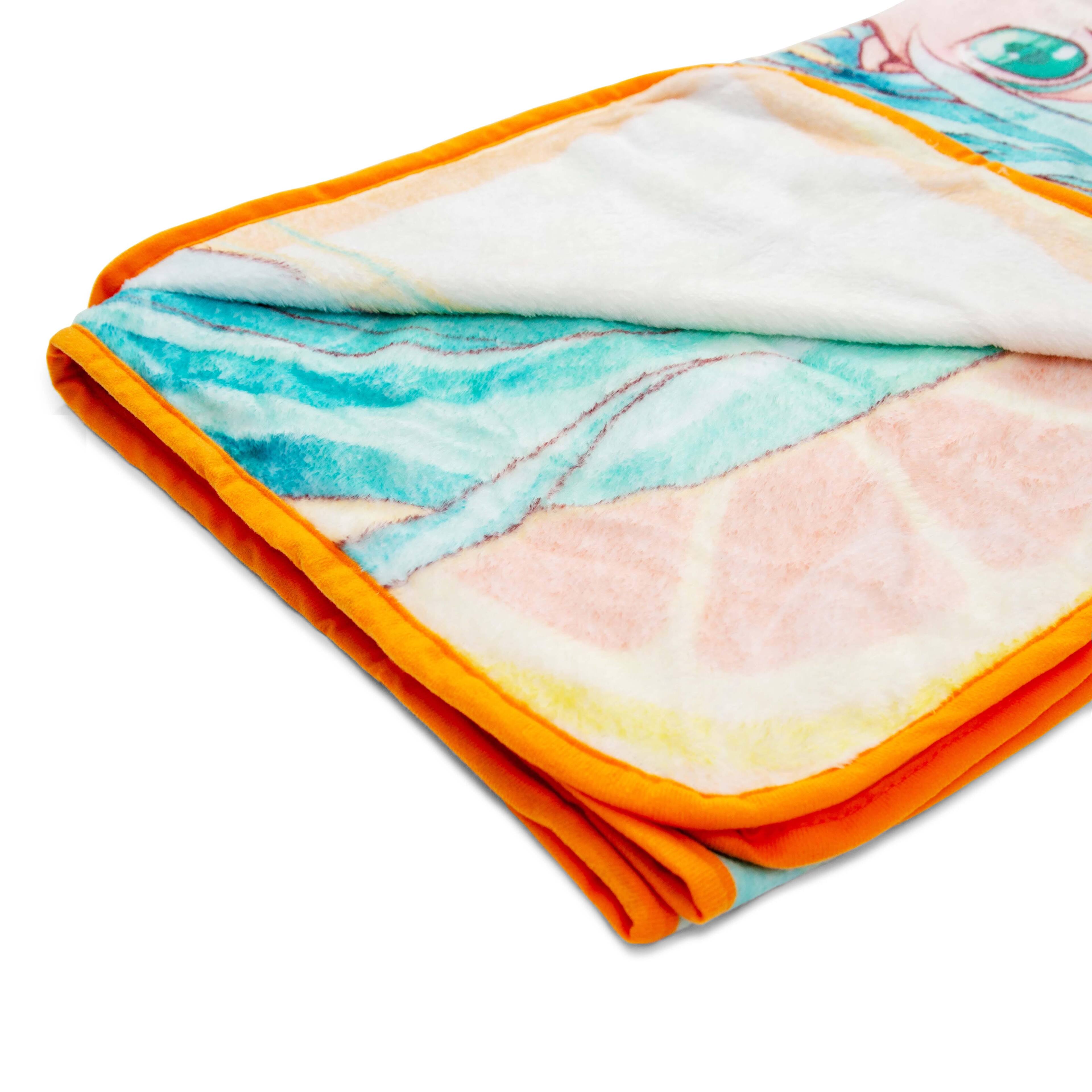 Alt View 10. Just Funky - Hologram Citrus Hatsune Miku 45 X 60 inches Fleece Throw Blanket - Multi-Color.