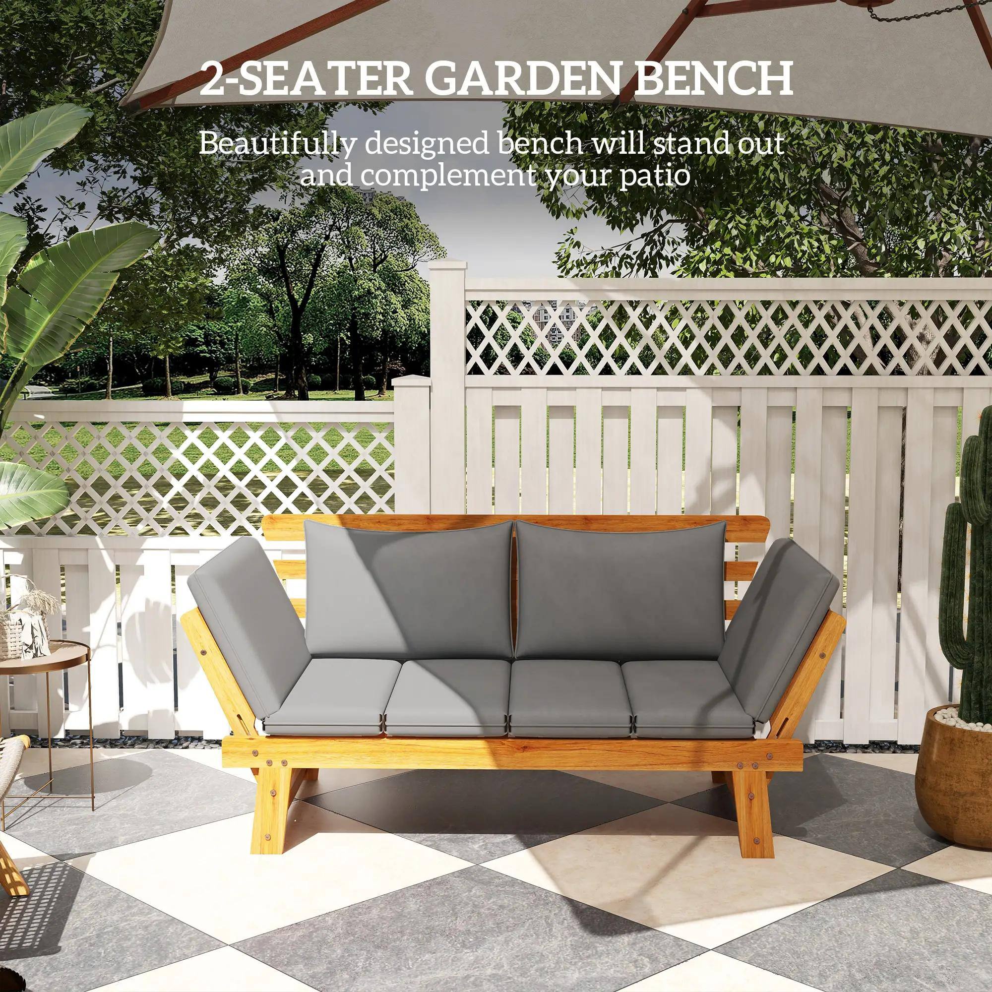 2-SEATER GARDEN BENCH

Beautifully designed bench will stand out and complement your patio