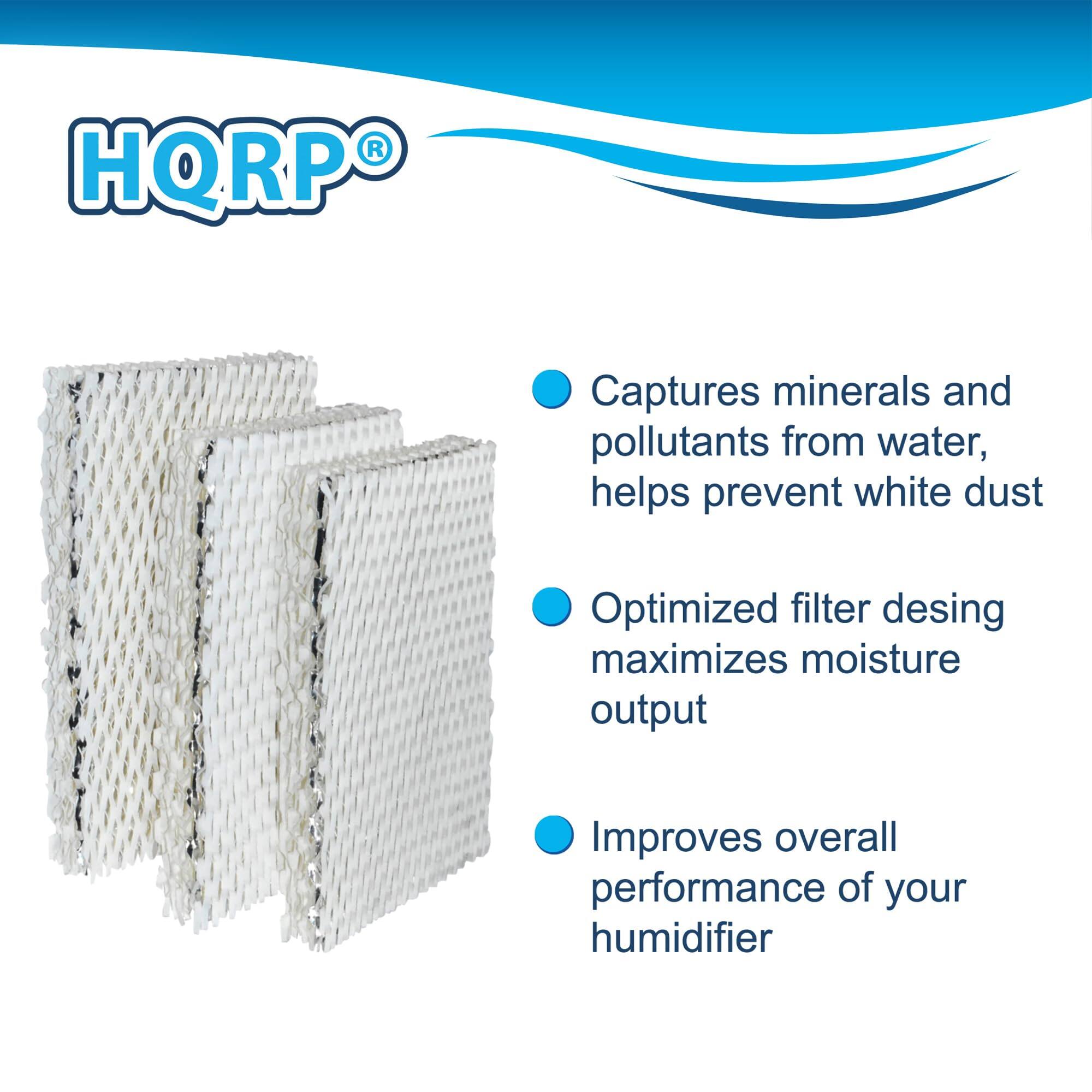 HQRP®

- Captures minerals and pollutants from water, helps prevent white dust
- Optimized filter design maximizes moisture output
- Improves overall performance of your humidifier