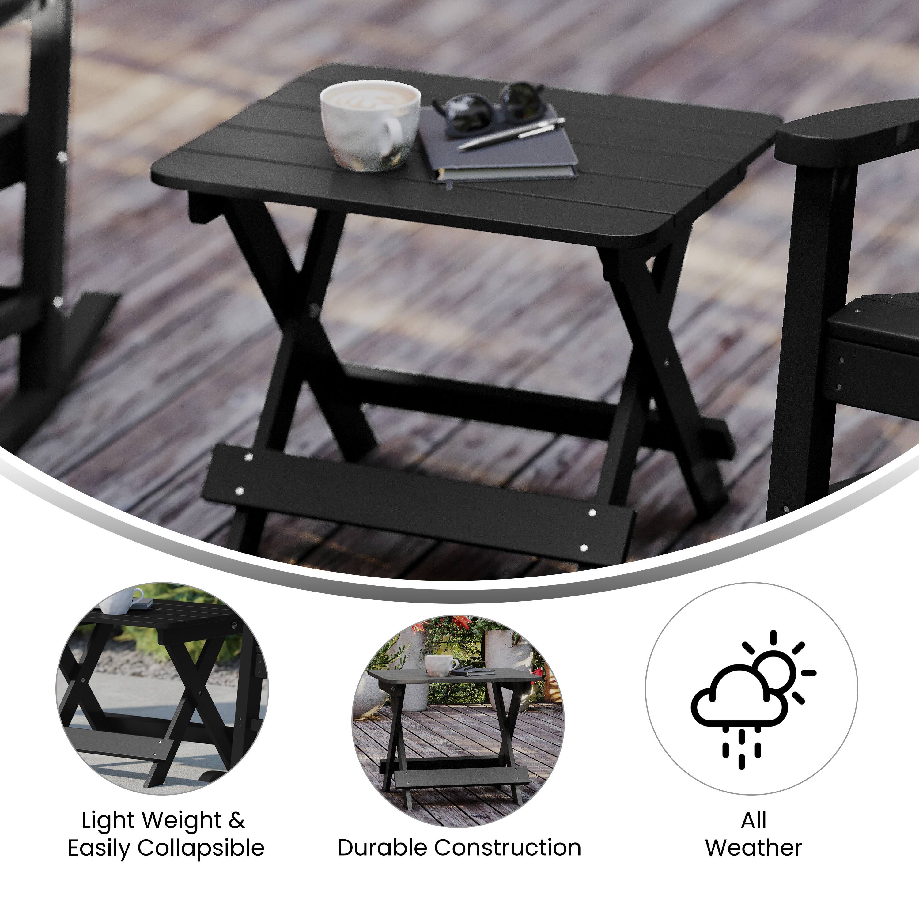 Light Weight & Easily Collapsible  
Durable Construction  
All Weather