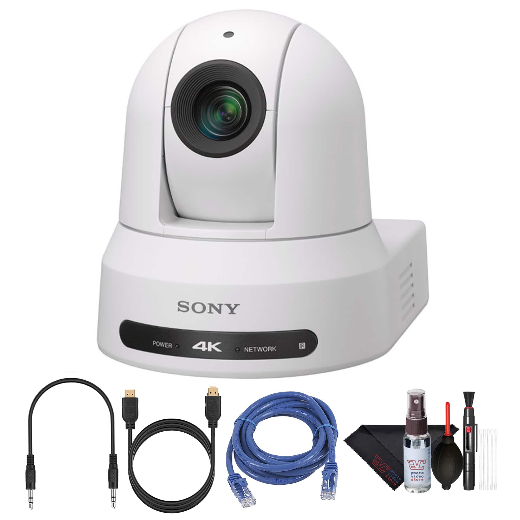 Sony - BRC X400 4K PTZ Camera with HDMI 3G SDI IP Streaming + More - White