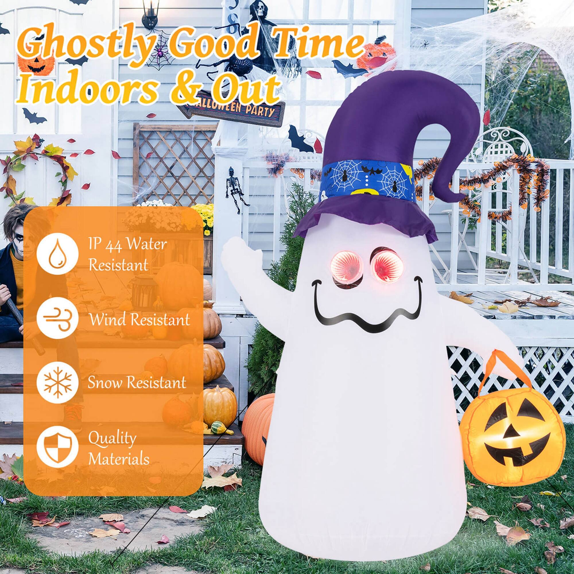 Ghostly Good Time Indoors & Out

ALLOWEEN PARTY

- IP 44 Water Resistant
- Wind Resistant
- Snow Resistant
- Quality Materials