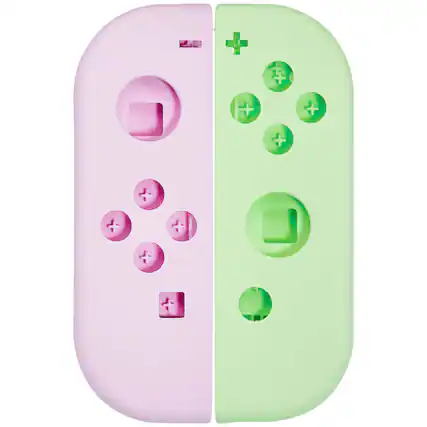 Front. MobileSentrix - Housing Shell Compatible For Nintendo Switch Joy Con Controller - Purple & Green - Purple/Green.