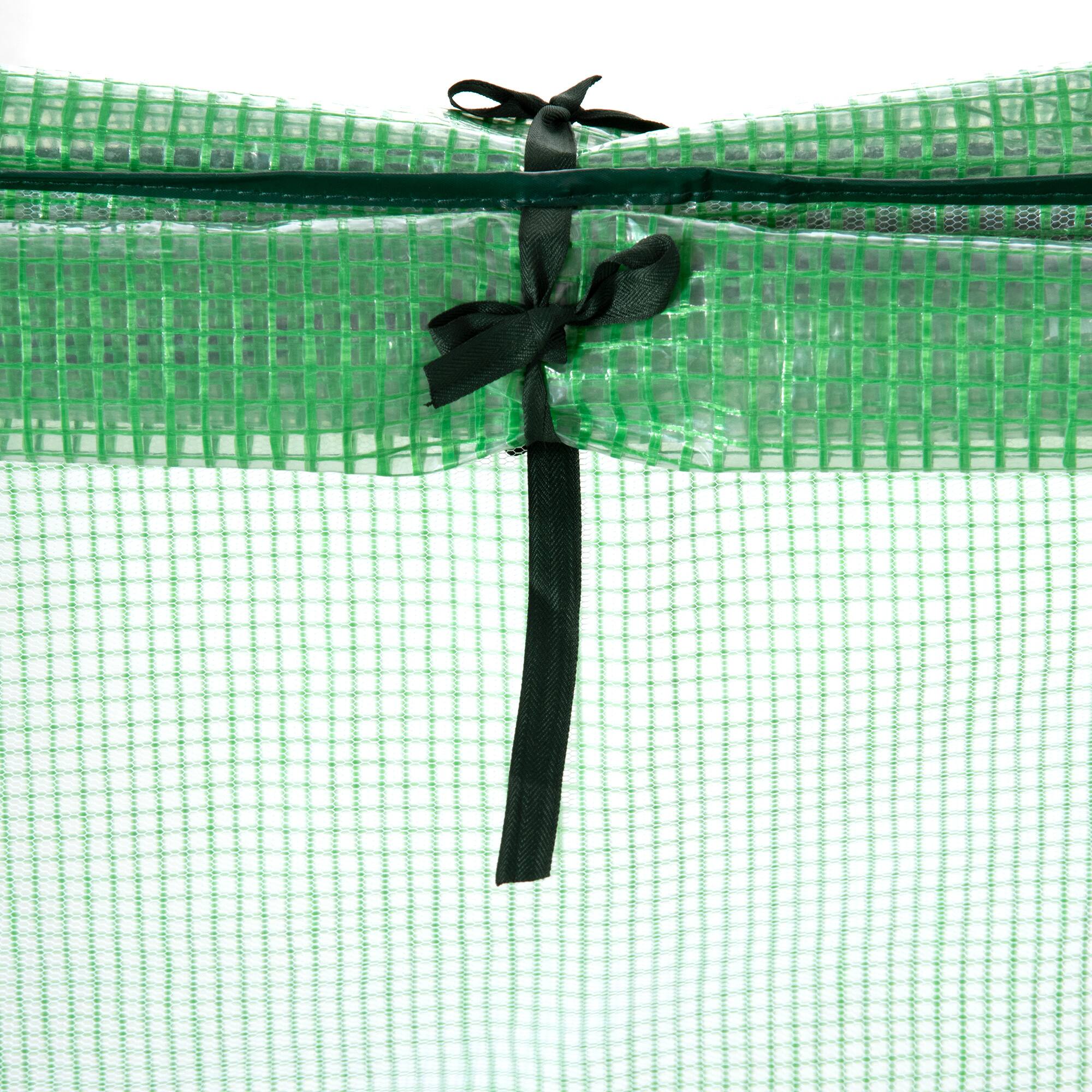 Alt View 8. Outsunny - 71" x 36" x 28" Mini Greenhouse Portable Hot House for Plants with Large Zipper Windows for Outdoor, Indoor, Garden - Green.