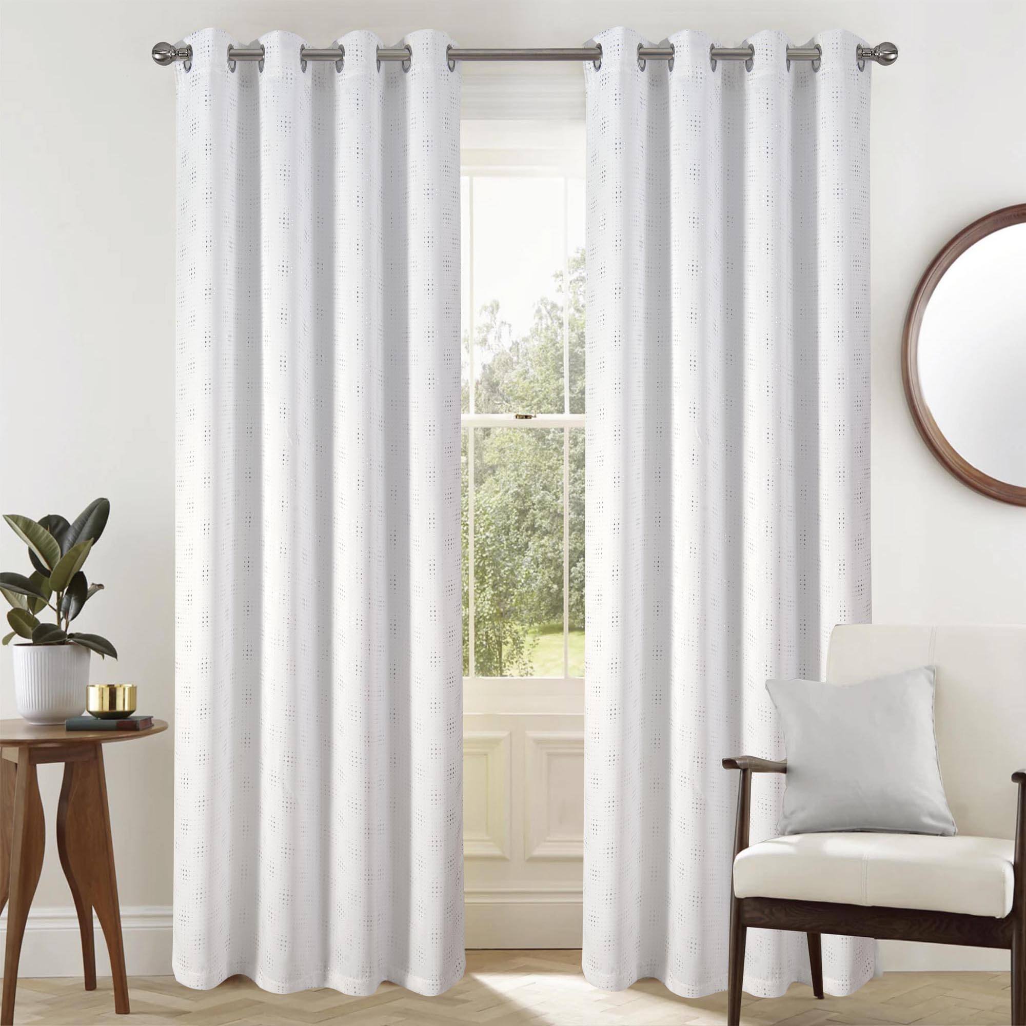 Alt View 6. RT Designers Collection - RT Designers Collection Gatsby Blackout Grommet Panel in White - Stylish Window Treatment - White.