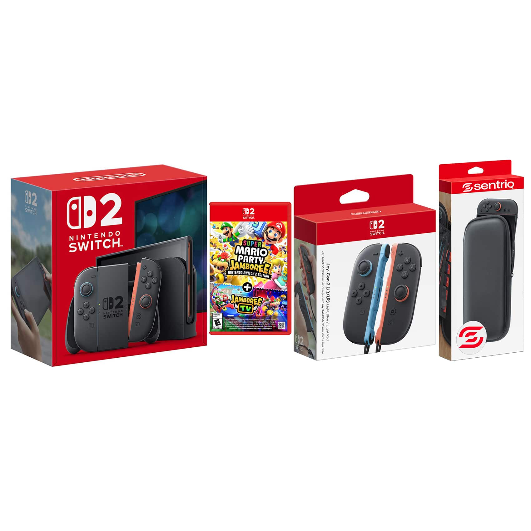 Switch 2 Console with Super Mario Party Jamboree, Extra Joy-Cons and Protective Case Bundle - Nintendo Switch 2