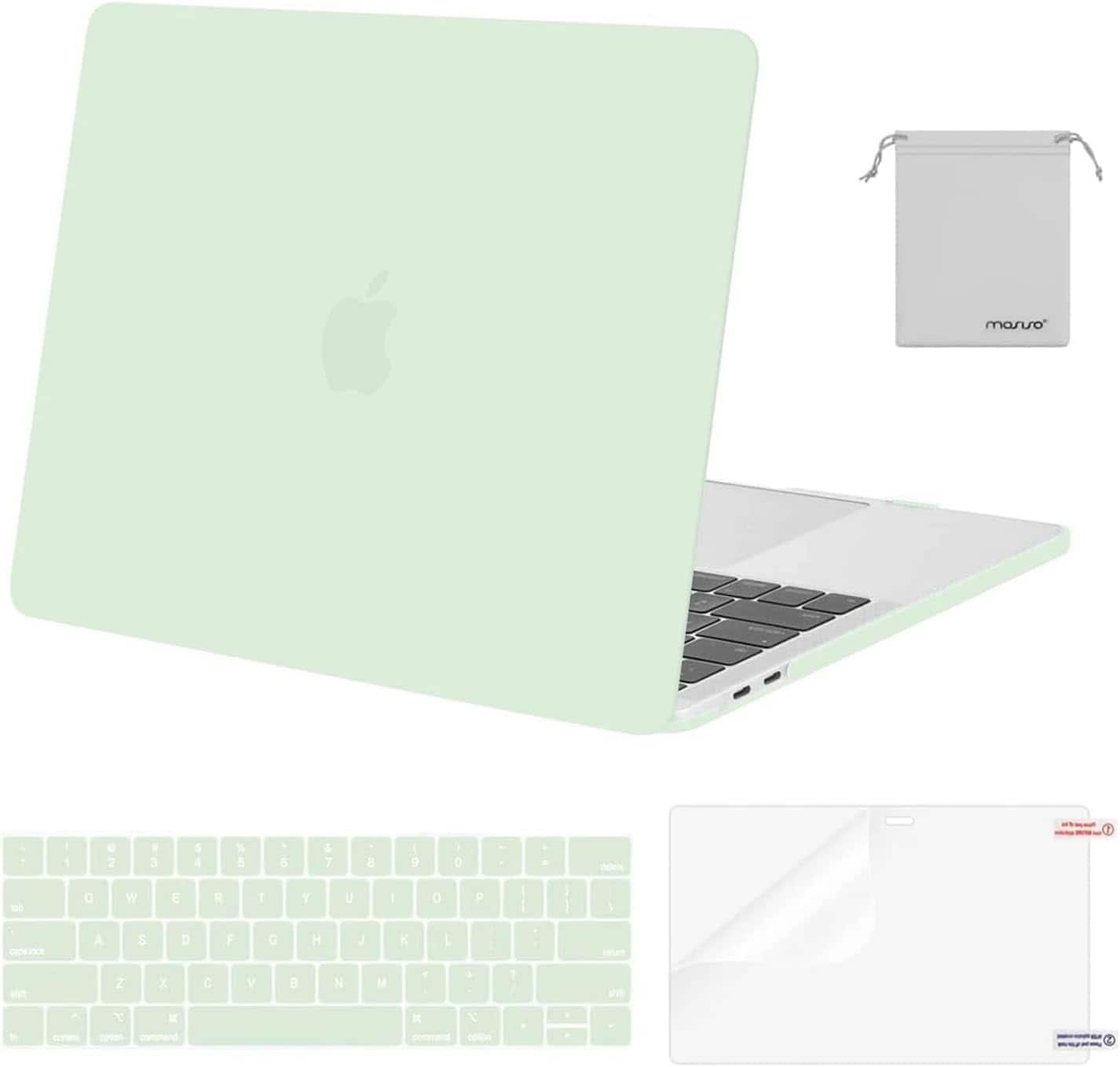 "mosiso - MacBook Pro 13"" hard shell case with keyboard skins, screen protector and storage bag - Honeydew Green" price history on PriceWatchPro
